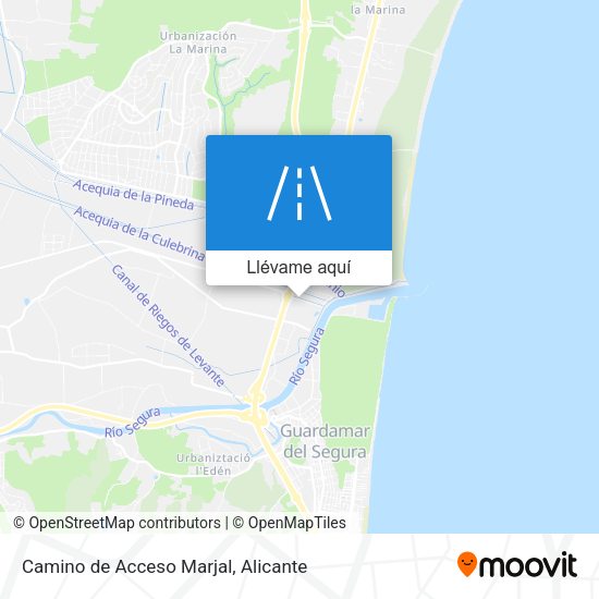 Mapa Camino de Acceso Marjal
