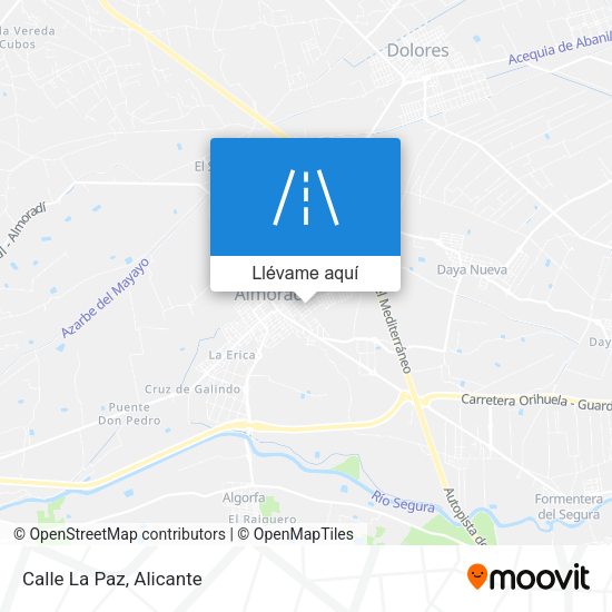Mapa Calle La Paz