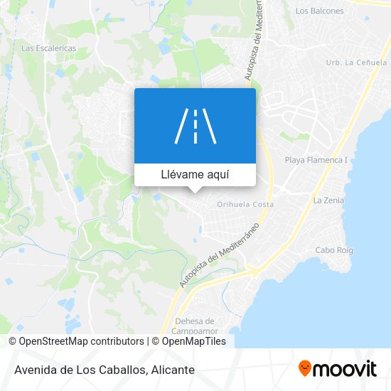 Mapa Avenida de Los Caballos