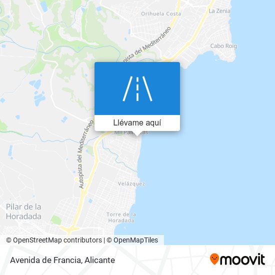 Mapa Avenida de Francia