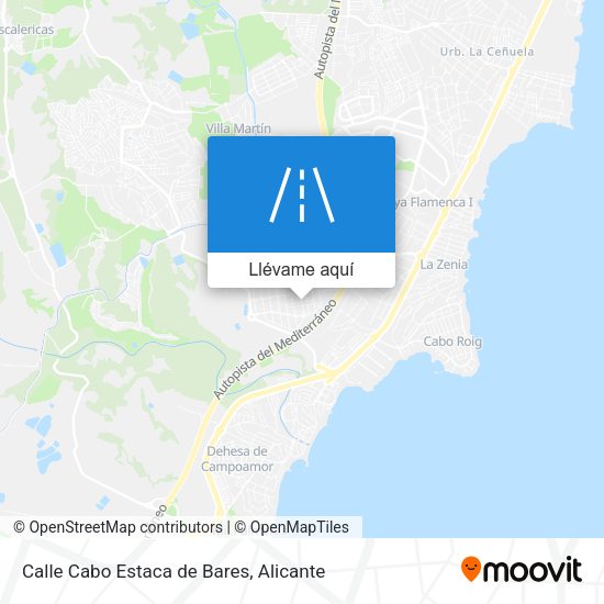 Mapa Calle Cabo Estaca de Bares