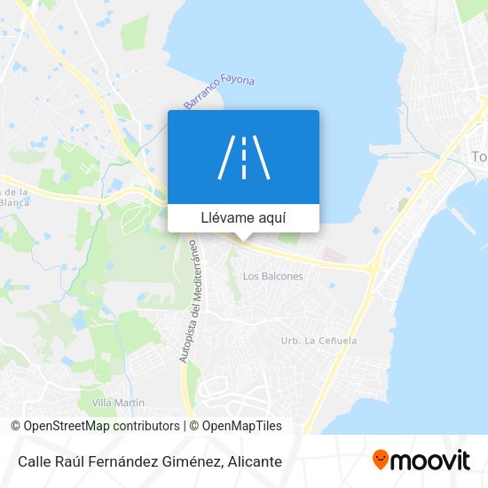 Mapa Calle Raúl Fernández Giménez