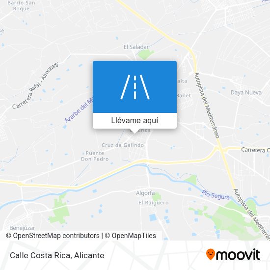 Mapa Calle Costa Rica