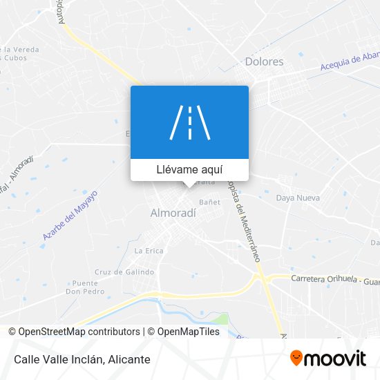 Mapa Calle Valle Inclán