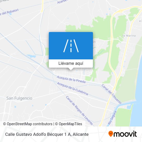 Mapa Calle Gustavo Adolfo Bécquer 1 A