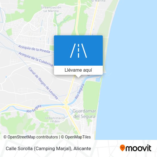 Mapa Calle Sorolla (Camping Marjal)