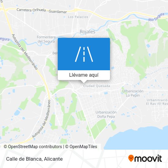 Mapa Calle de Blanca