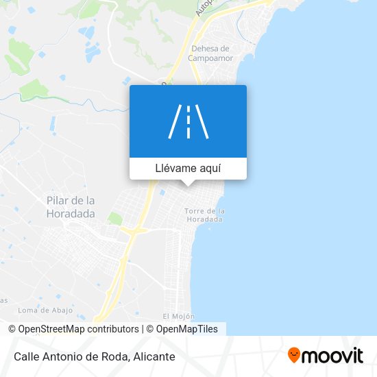Mapa Calle Antonio de Roda