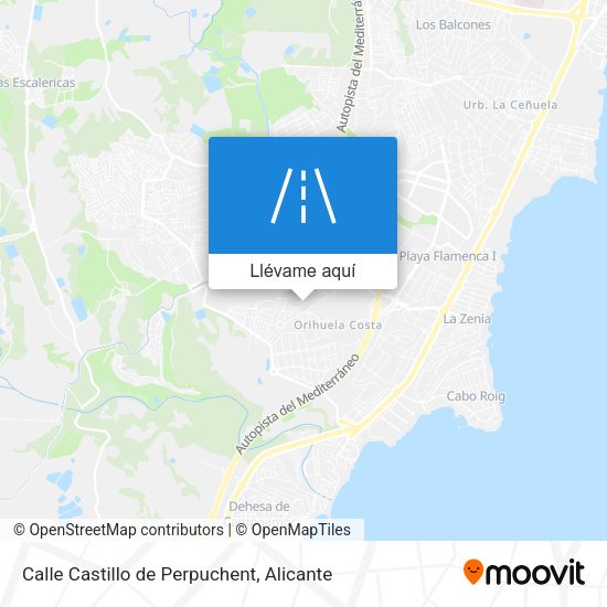 Mapa Calle Castillo de Perpuchent