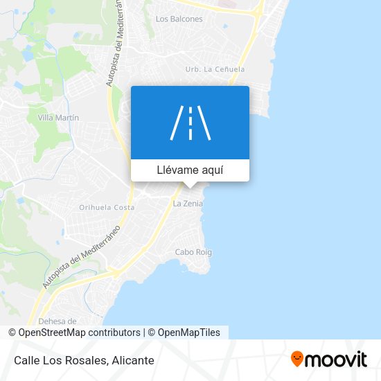 Mapa Calle Los Rosales