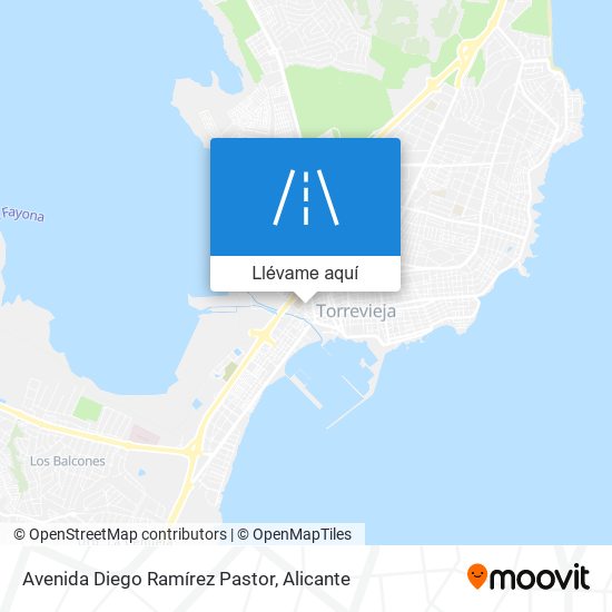 Mapa Avenida Diego Ramírez Pastor