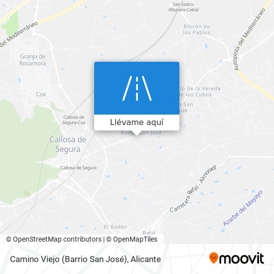 Mapa Camino Viejo (Barrio San José)