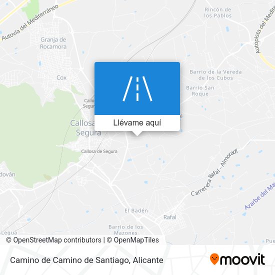 Mapa Camino de Camino de Santiago