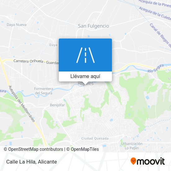 Mapa Calle La Hila