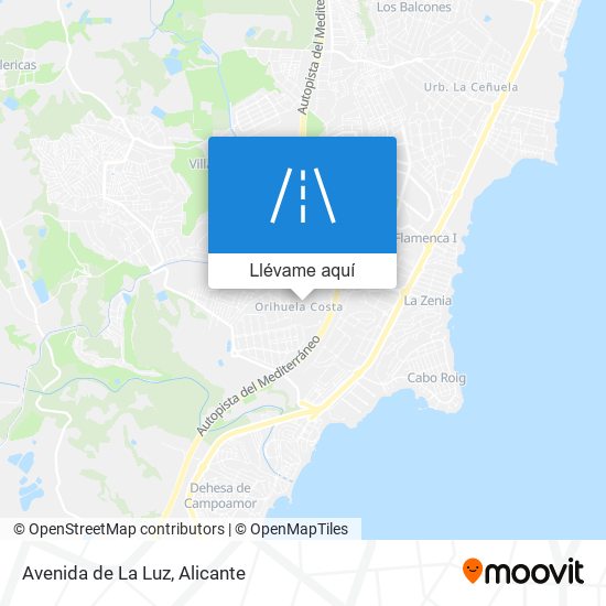 Mapa Avenida de La Luz