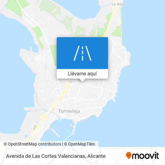 Mapa Avenida de Las Cortes Valencianas