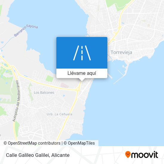 Mapa Calle Galileo Galilei