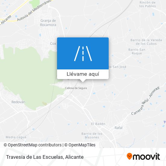 Mapa Travesía de Las Escuelas