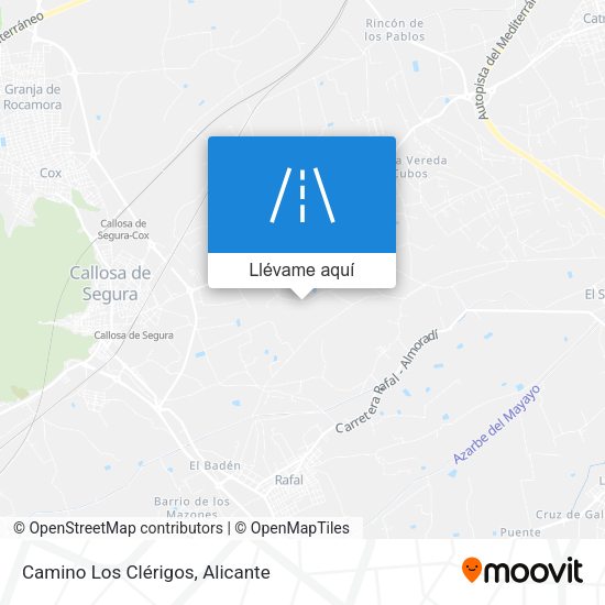 Mapa Camino Los Clérigos