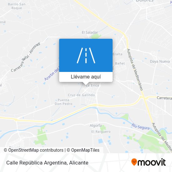Mapa Calle República Argentina