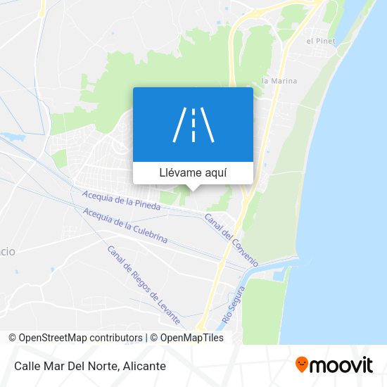 Mapa Calle Mar Del Norte