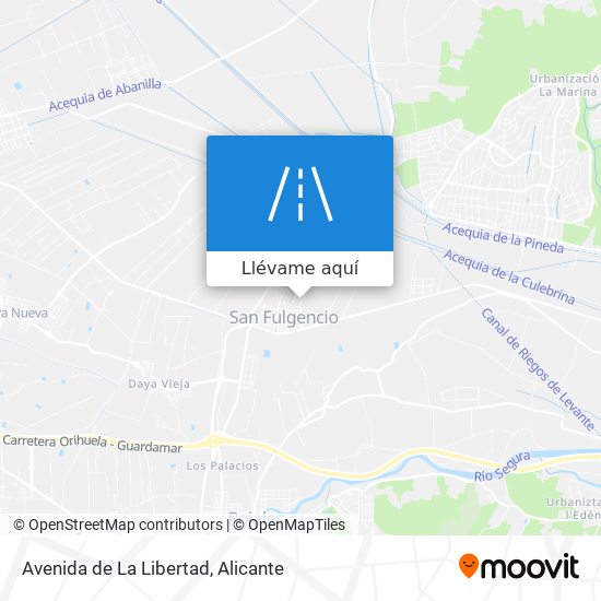 Mapa Avenida de La Libertad