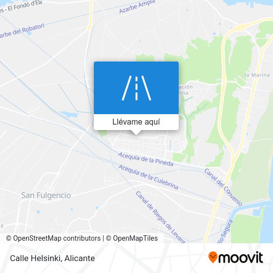 Mapa Calle Helsinki