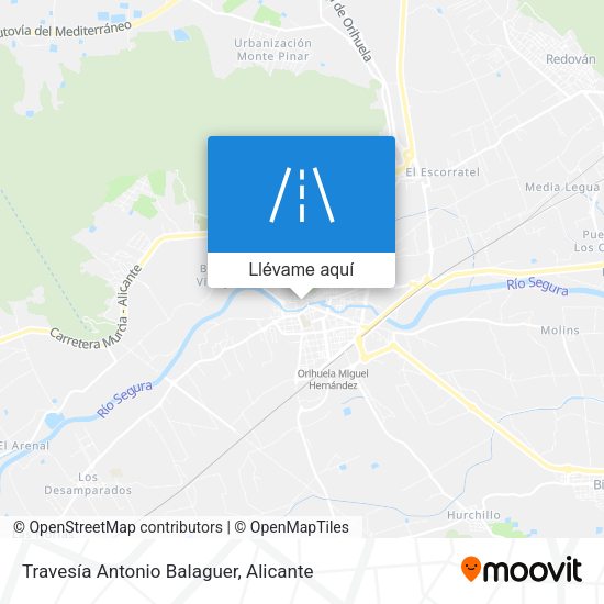 Mapa Travesía Antonio Balaguer