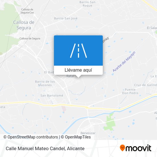 Mapa Calle Manuel Mateo Candel