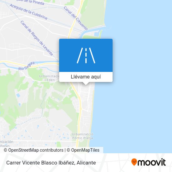 Mapa Carrer Vicente Blasco Ibáñez