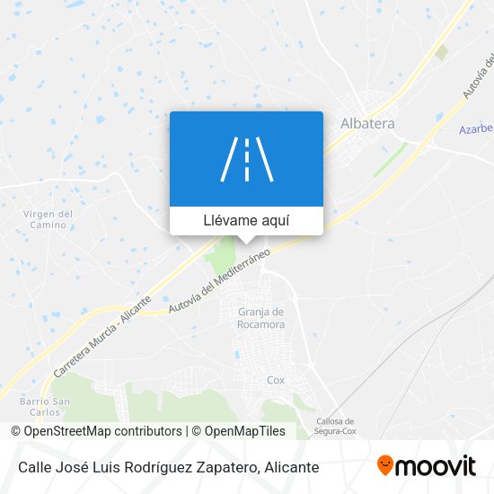 Mapa Calle José Luis Rodríguez Zapatero