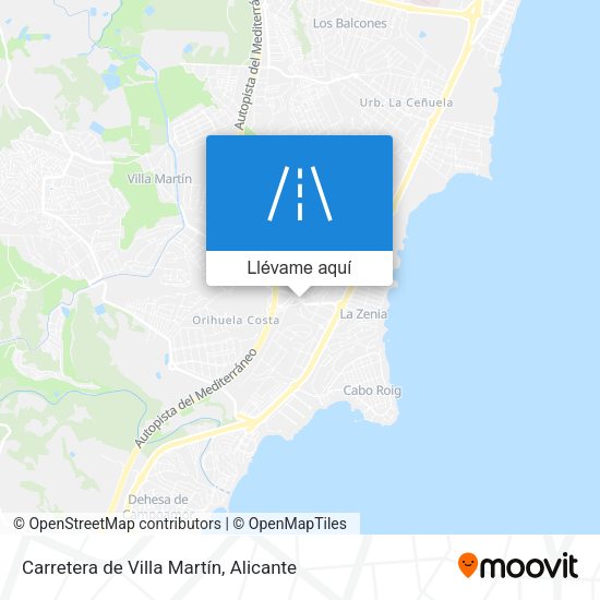 Mapa Carretera de Villa Martín