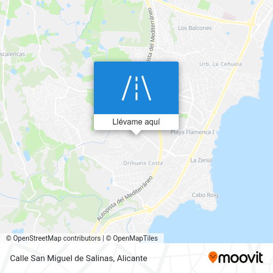 Mapa Calle San Miguel de Salinas