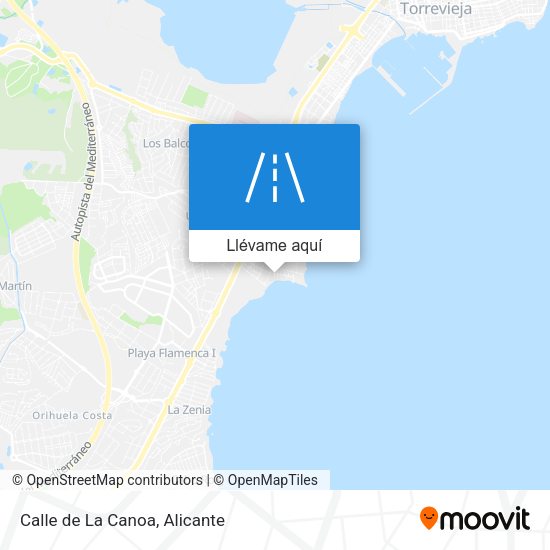 Mapa Calle de La Canoa