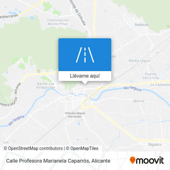 Mapa Calle Profesora Marianela Caparrós