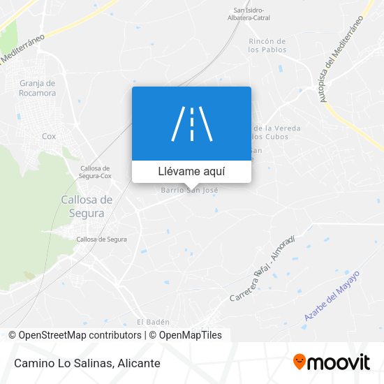 Mapa Camino Lo Salinas