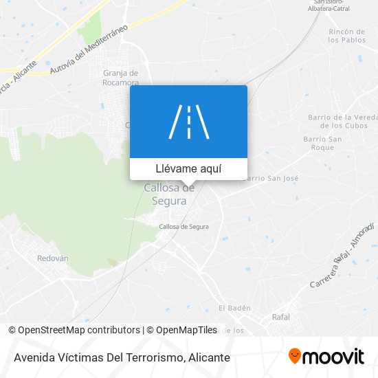 Mapa Avenida Víctimas Del Terrorismo