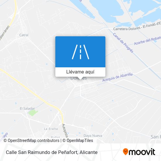 Mapa Calle San Raimundo de Peñafort