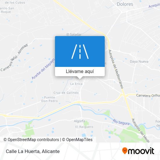 Mapa Calle La Huerta