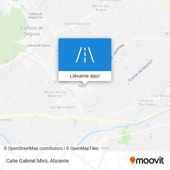 Mapa Calle Gabriel Miró