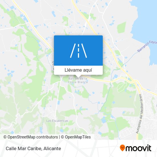 Mapa Calle Mar Caribe