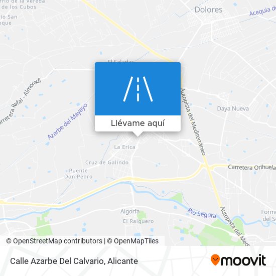 Mapa Calle Azarbe Del Calvario