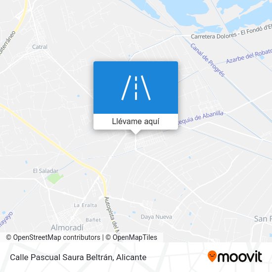 Mapa Calle Pascual Saura Beltrán