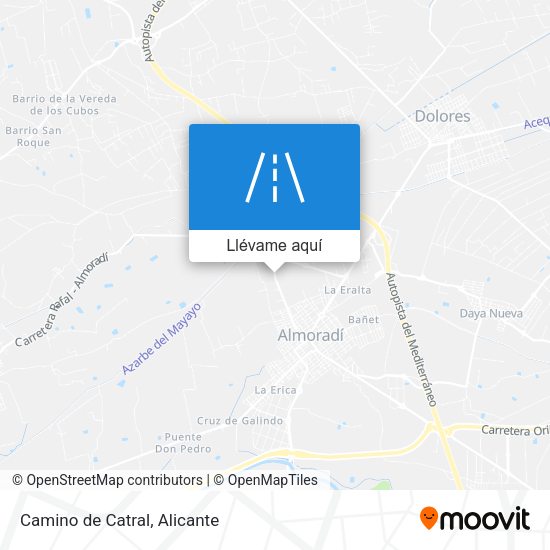 Mapa Camino de Catral