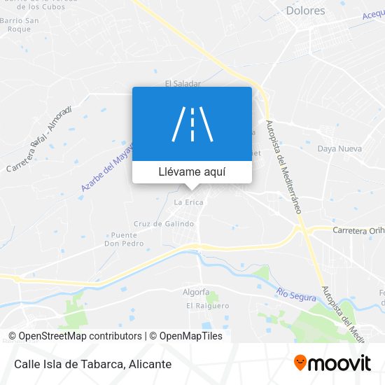 Mapa Calle Isla de Tabarca
