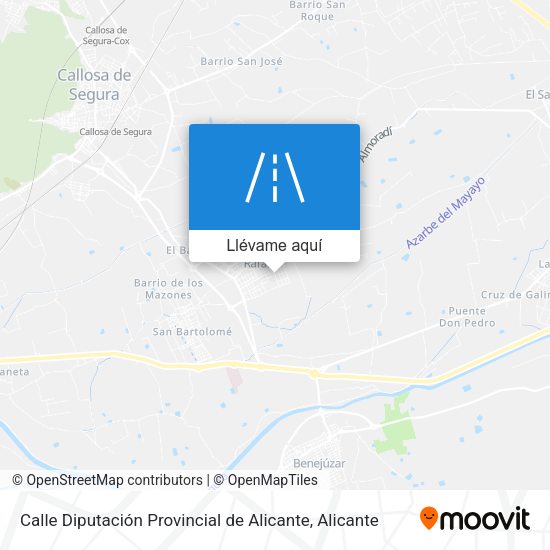 Mapa Calle Diputación Provincial de Alicante