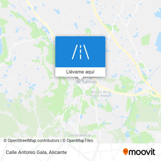 Mapa Calle Antonio Gala