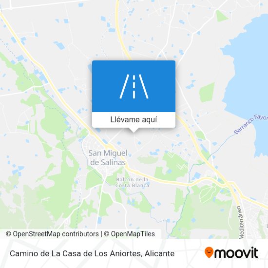 Mapa Camino de La Casa de Los Aniortes