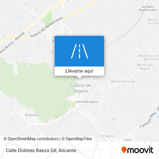 Mapa Calle Dolores Baeza Gil