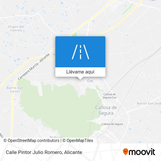 Mapa Calle Pintor Julio Romero